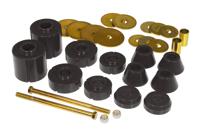 Prothane 67-72 GM Body Mount 12 Bushing Kit - Black