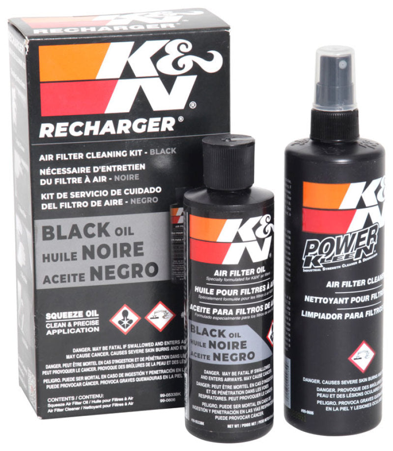 K&N Recharger Filter Cleaning Care Service Kit - Squeeze Black 99-5050BK