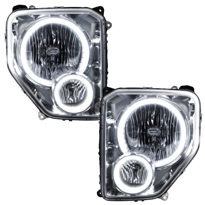 ORACLE Lighting Pre-assembled White Halo Headlights for 08-12 Jeep Liberty 7075-001