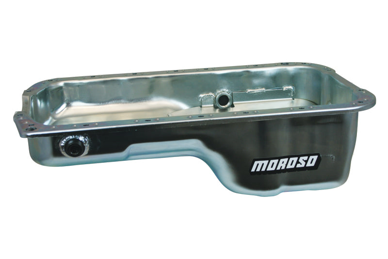 Moroso Honda 2.2/2.3L H Series Stock (w/Oil Drainbacks) Wet Sump 4qt 5.25in Steel Oil Pan 20916