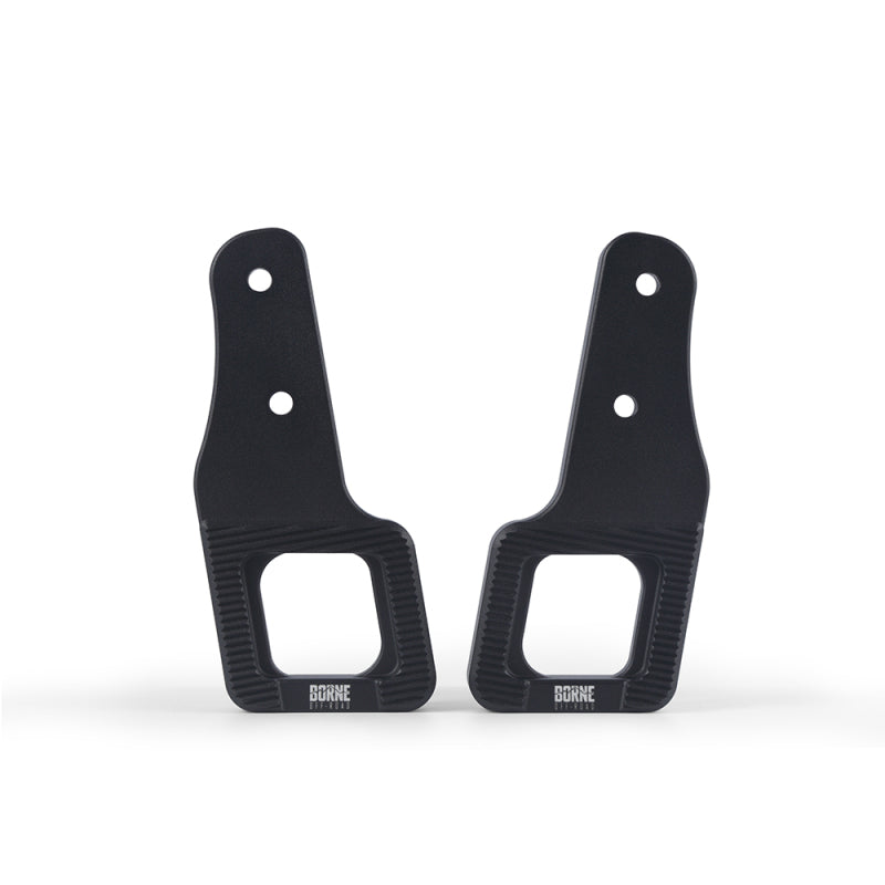 Mishimoto 2017+ Ford Raptor / 2009+ Ford F150 Borne Off-Road Billet Tow Hooks - Black