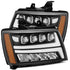 AlphaRex NOVA LED Projector Headlights Plank Style Matte Black for 07-13 Chevy Avalanche 880288