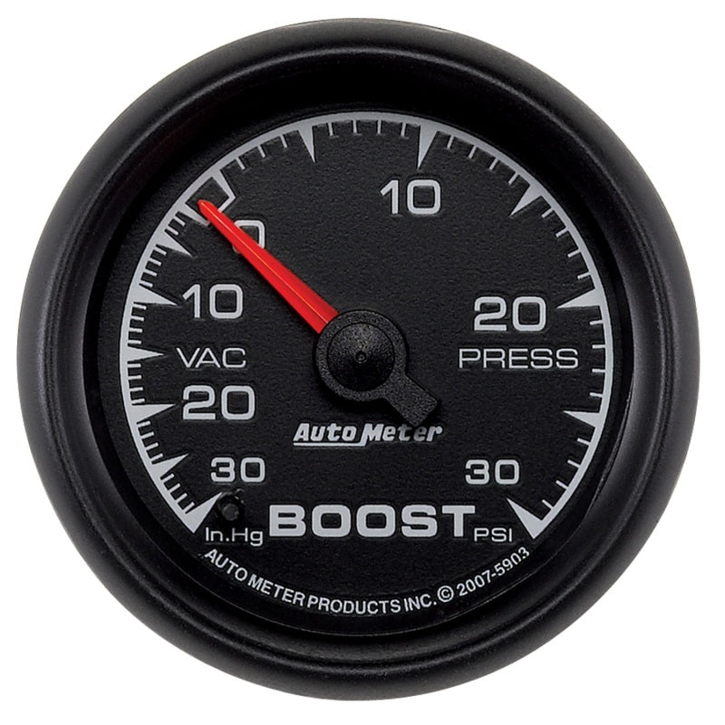 Autometer ES 2-1/16" 30 IN HG/30 PSI Mechanical Boost/Vacuum Gauge - 5903