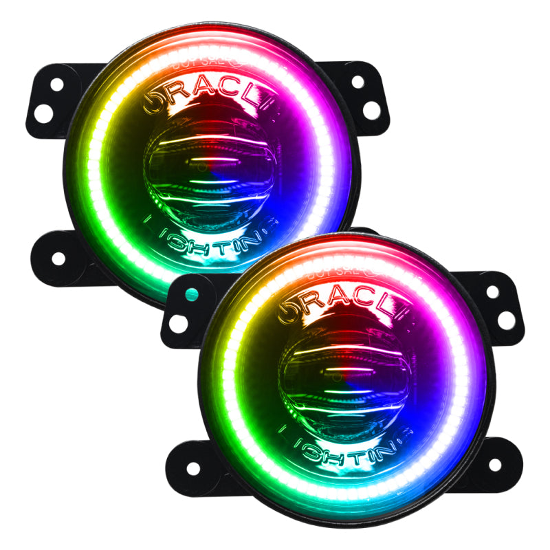 ORACLE Lighting High Performance Dynamic ColorSHIFT 20 W LED Fog Lights for Jeep JK/JL/JT 5846-332