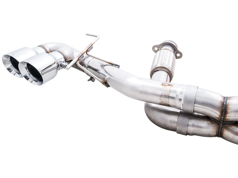 AWE Tuning Track Edition Exhaust - Quad Chrome Silver Tips for 20 Chevrolet Corvette (C8) 3020-42080