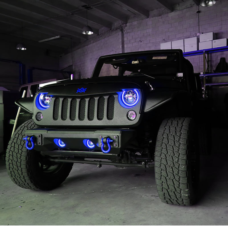 ORACLE Lighting High Powered LED Headlights 7in (Black Bezel) - ColorSHIFT w/No Controller 5769-334