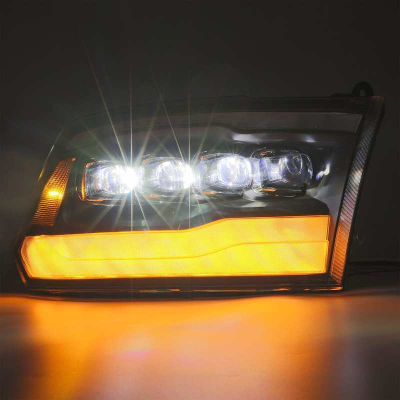 AlphaRex NOVA LED Projector Headlights Plank Style Design Chrome for 09-18 Dodge Ram 1500HD 880591