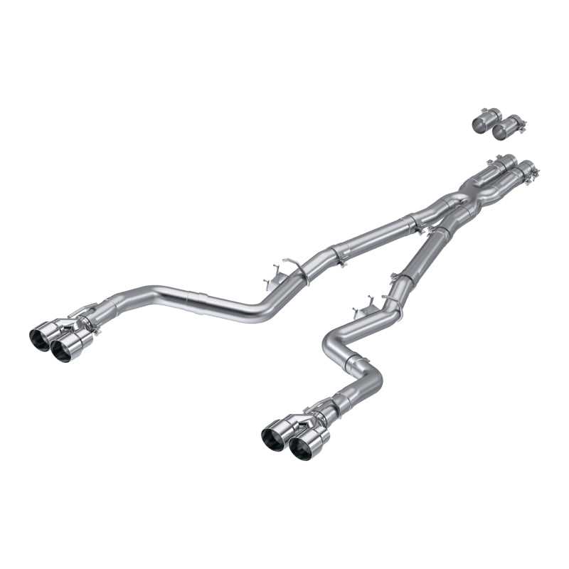 MBRP 3" Race Series Dual Cat-Back w/Quad Tips AS Exhaust For 17-23 Challenger 5.7L/6.2L/6.4L S7114AL