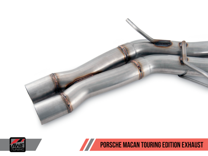 AWE Tuning Touring Edition Exhaust System - Diamond Black 102mm Tips for Porsche Macan 3015-43072