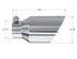 MBRP 4in O.D. Dual Wall Angled 2.5in inlet 8in length T304 Universal Tip - T5123