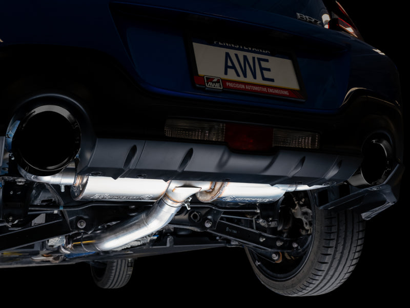 AWE Tuning Touring Edition Cat-Back Exhaust Diamond Black Tips for Subaru BRZ/ Toyota GR86/86 3015-33486