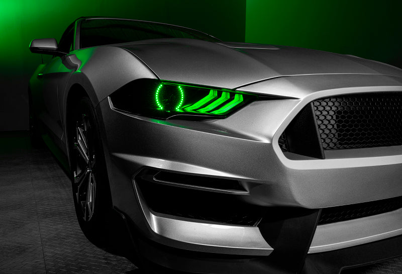Oracle Lighting Dynamic ColorSHIFT LED Headlights - Black Series for 18-23 Ford Mustang 8204-332