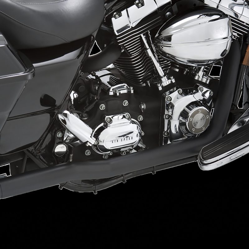 Vance & Hines HD Dresser 95-08 Duals Black (HDp/H Header Exhaust