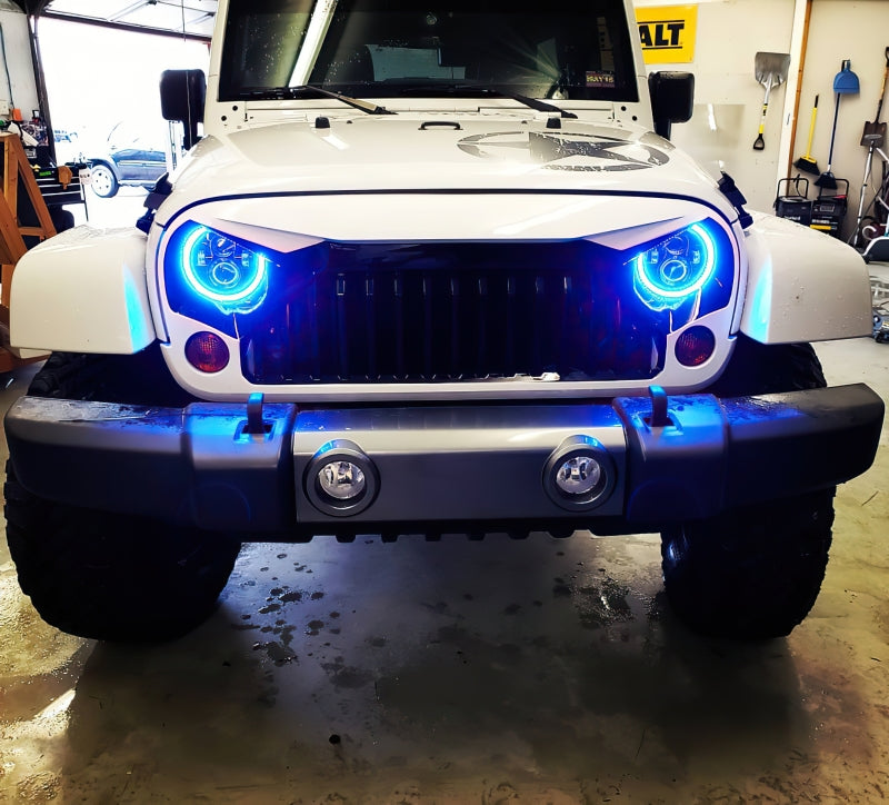 ORACLE Lighting High Powered LED Headlights 7in (Black Bezel) - ColorSHIFT w/No Controller 5769-334