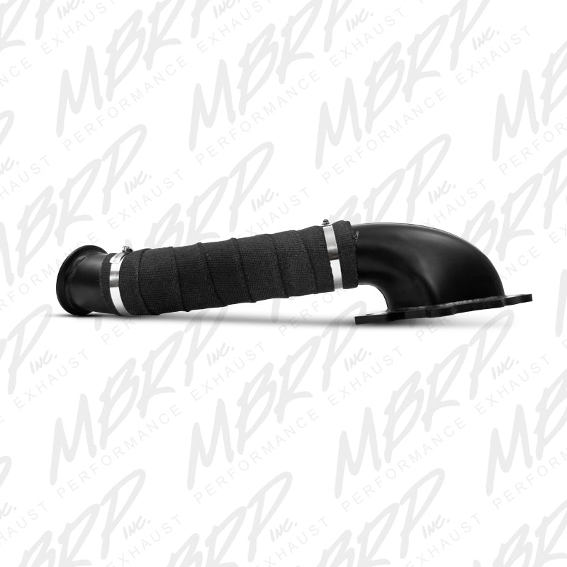 MBRP 01-04 Chev/GMC 6.6L Aluminized Turbo Down Pipe Black GM8425