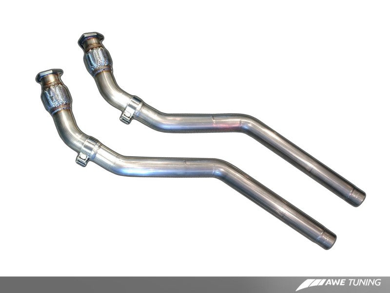 AWE Tuning Non-Resonated Downpipes for S5 for Audi B8 4.2L 3215-11036