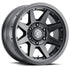 ICON Rebound Pro 17x8.5 6x5.5 0mm Offset 4.75in BS 106.1mm Bore Satin Black Wheel