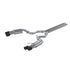 MBRP T304 SS 3"Cat-Back Dual Rear w/4"Quad Carbon Fiber Tips(Street)For 18-23Mustang GT 5L S72053CF