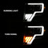 ANZO 2009-2013 Ford F-150 Projector Light Bar G4 Switchback H.L.Black Amber
