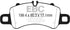 EBC 17-18 Porsche 718 Boxster 2.5L Redstuff Front Brake Pads