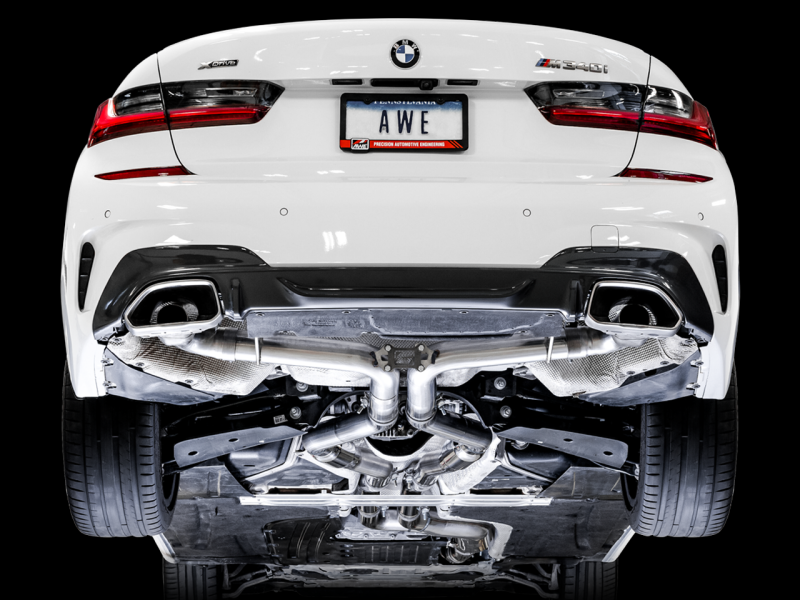 AWE Tuning Track Edition Exhaust (Use OE Tips) for 2019+ BMW M340i (G20) 3020-11032