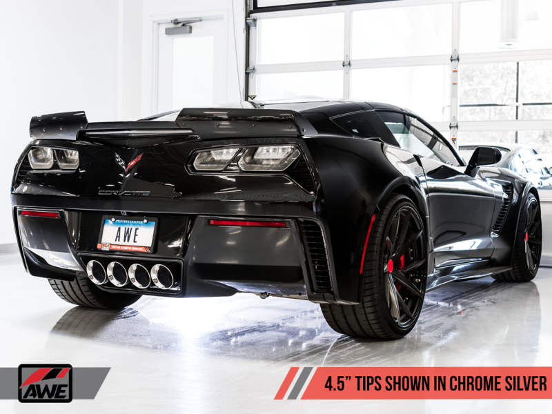 AWE Tuning Touring Edition Axle-Back Exhaust w/Chrome Tips for Chevy Corvette C7 Z06/ZR1 3015-42133