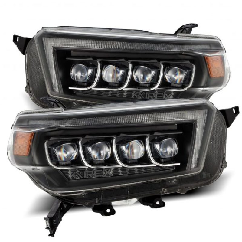 AlphaRex NOVA LED Projector Headlights Plank Style Black for 10-13 Toyota 4Runner 880759