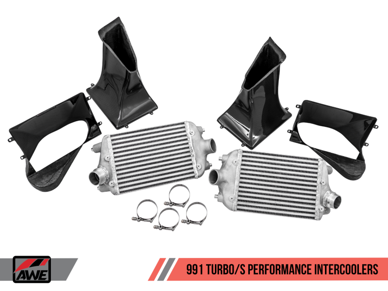 AWE Tuning Performance Intercooler Kit for Porsche 991 (991.2) Turbo/Turbo S 4510-11050