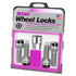 McGard Wheel Lock Bolt Set - 4pk. (Radius Seat) M14X1.5 / 17mm Hex / 45.0mm Shank Length - Black