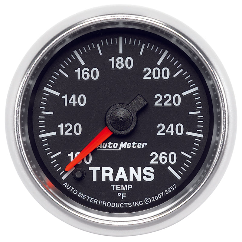 Autometer GS 2-1/16" 100-260°F Steep Motor Electronic Transmission Temperature Gauge - 3857