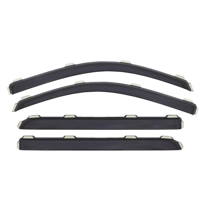 AVS 00-04 Nissan Frontier Crew Cab Ventvisor In-Channel Front & Rear Window Deflectors 4pc - Smoke