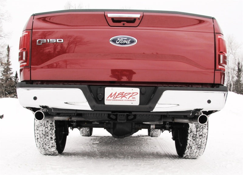 MBRP 2.5" Cat Back Dual Split Rear Exit T409 Exhaust For 15-20 Ford F-150 5.0L - S5258409