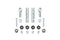 Fabtech Ford F250/350/Excursion Front Sway Bar End Link Kit