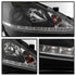 Spyder Lexus IS 250/350 2006-2010 Projector Headlights DRL Black PRO-YD-LIS06-DRL-BK