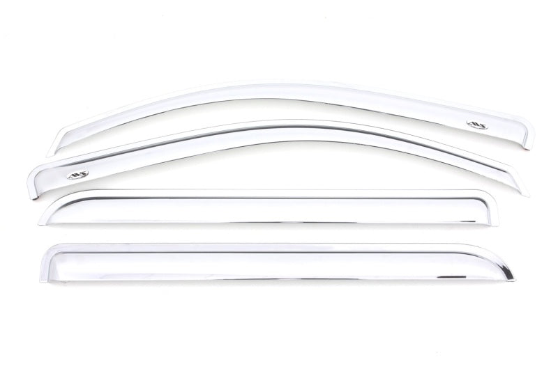 AVS 15-18 Chevy Silverado 2500 Crew Cab Ventvisor Front & Rear Window Deflectors 4pc - Chrome