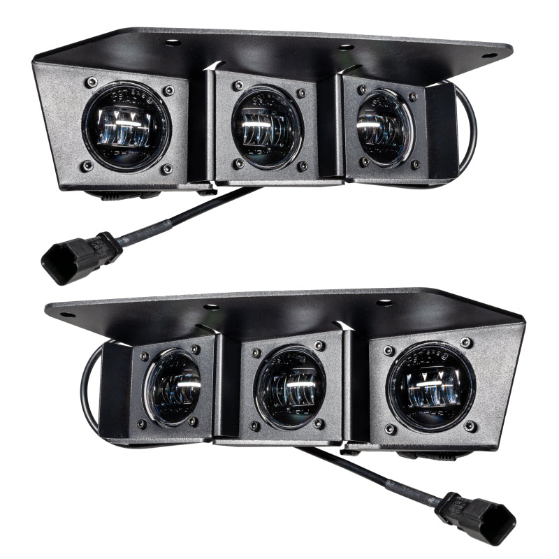 ORACLE Lighting Triple White LED Fog Light Kit for 21-22 Ford Bronco Steel Bumper 5890-001