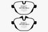 EBC 11+ BMW X3 2.0 Turbo (F25) Greenstuff Rear Brake Pads