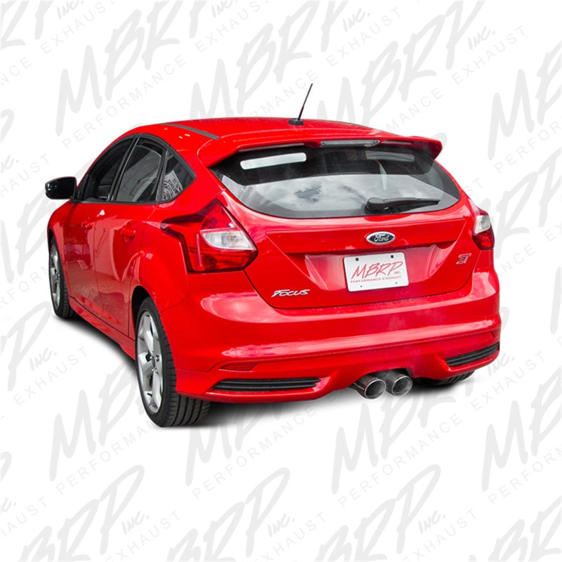 MBRP EcoBoost Dual Center Outlet 13-14 Ford Focus ST 2.0L 3" Cat Back T304 Stainless S4200304