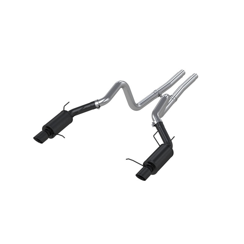 MBRP Exhaust, Dual Split Rear Exit, Street Version, Black for 11-14 Ford Mustang GT 5.0L 7258BLK