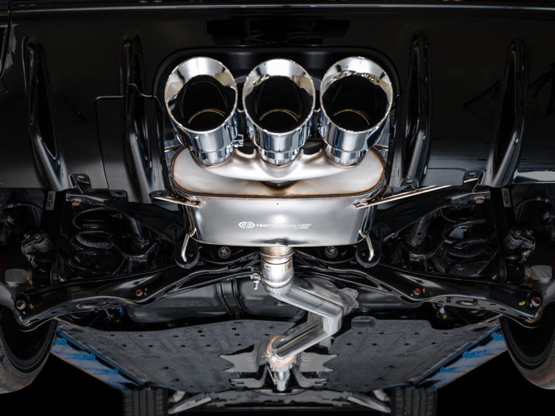 AWE Tuning Touring Edition Exhaust w/ Triple Chrome Silver Tips for 2023 Honda Civic 3015-52287