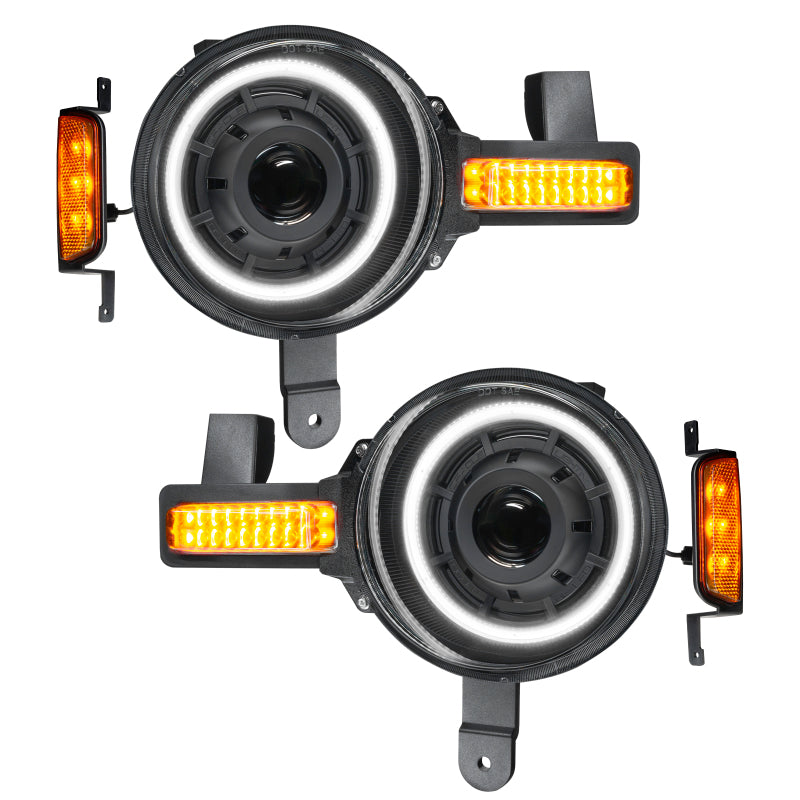 ORACLE Lighting Oculus  Bi-LED Projector Headlights - White for Ford Bronco 21+ 5886-001