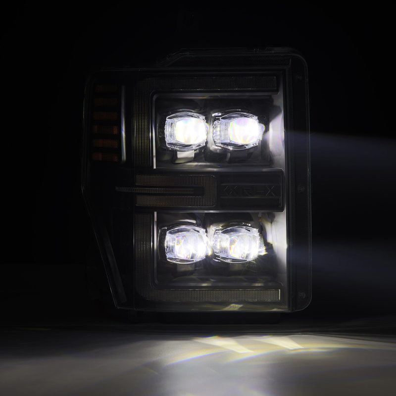 AlphaRex NOVA-Series LED Projector Headlights Black for 08-10 Ford F250-550 880310