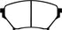 EBC 01-03 Mazda Miata MX5 1.8 (Sports Suspension) Greenstuff Front Brake Pads
