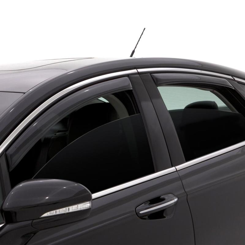 AVS 15-18 Chevy Colorado Crew Cab Ventvisor In-Channel Front & Rear Window Deflectors 4pc - Smoke