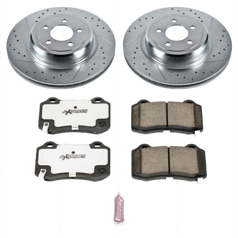 Power Stop 05-10 Chrysler 300 Rear Z26 Street Warrior Brake Kit