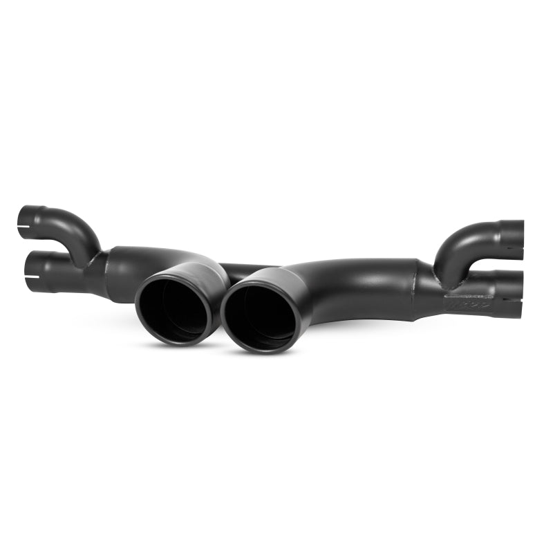 MBRP 3" Black Center Muffler Bypass w/4" Tips For 14-18 Porsche GT3/GT3RS S7607BLK