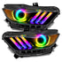 Oracle Dynamic ColorSHIFT DRL Upgrade w/ Halo Kit for 15-17 Ford Mustang V6/GT/Shelby 1335-332
