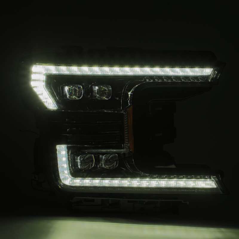 AlphaRex NOVA LED Projector Headlight Plank Style Alpha Black for 18-20 Ford F-150 880165