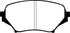 EBC 06-15 Mazda Miata MX5 2.0 Yellowstuff Front Brake Pads