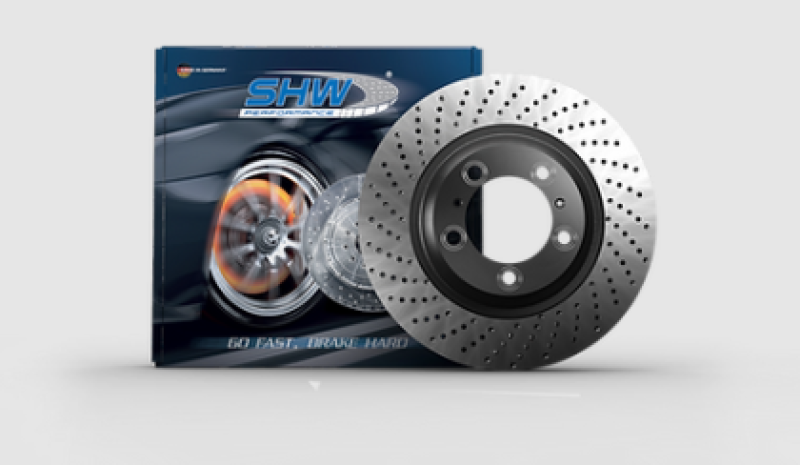 SHW 15-16 Porsche Carrera GTS/Carrera 4 GTS Right Front Drilled Monobloc Brake Rotor (99135140402)